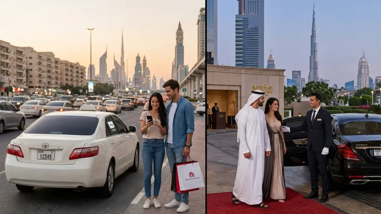 uber vs chauffeur service in Dubai