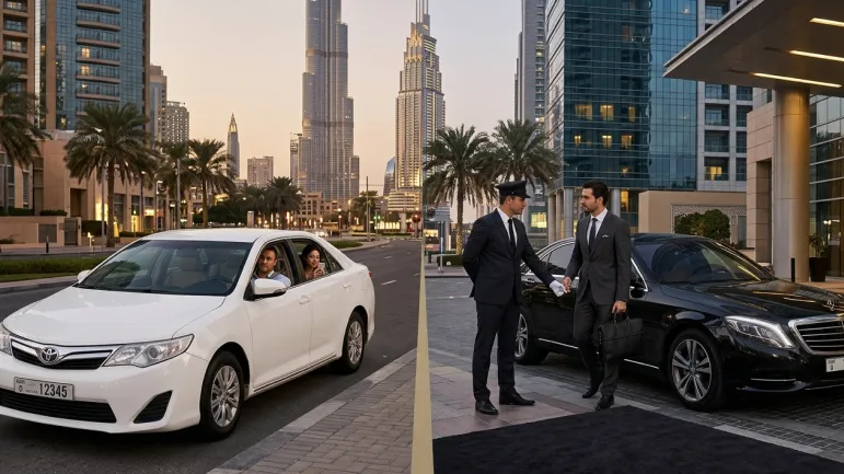 uber vs chauffeur service in Dubai